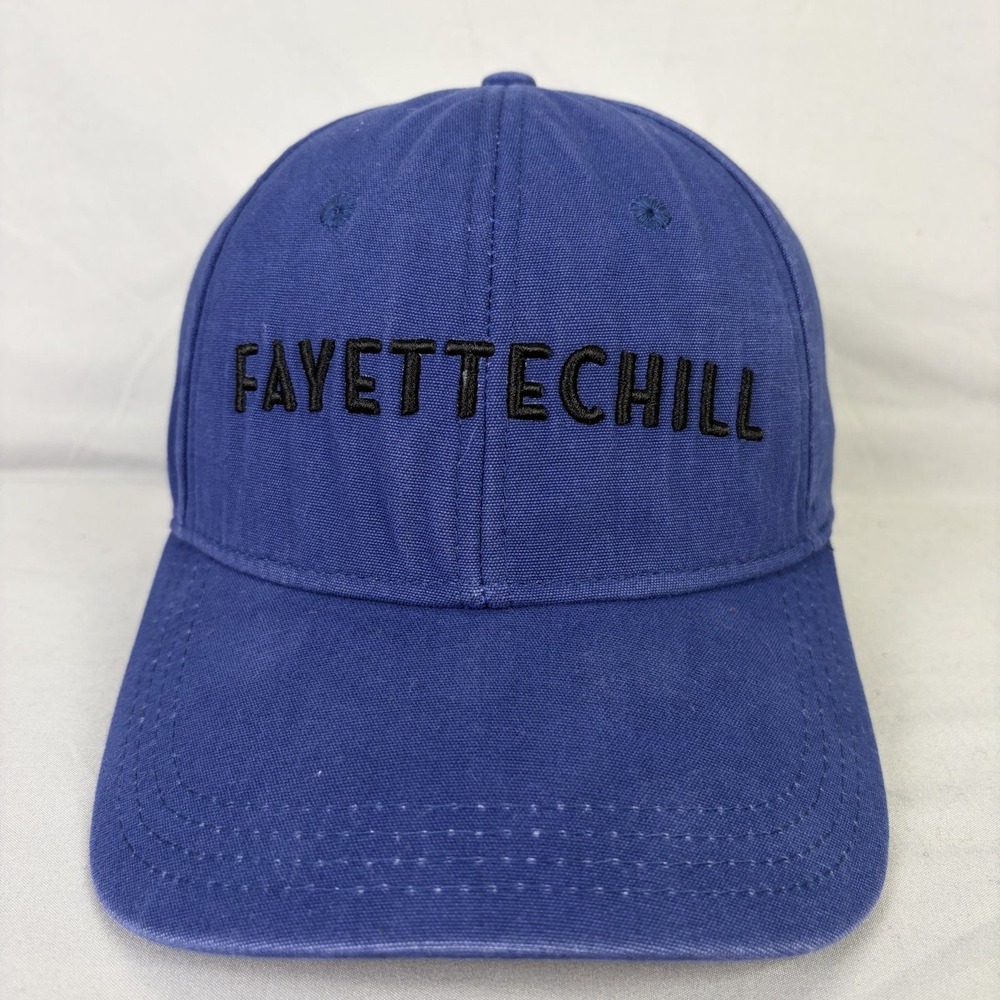 Fayettechill Snapback Hat Outdoor Unisex OSFM Blue Embroidered Logo Cap